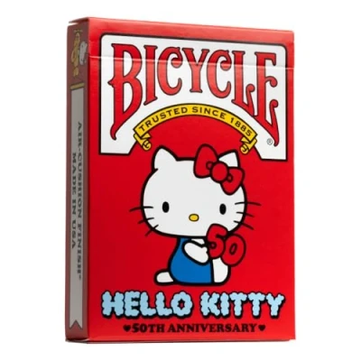 Abbildung von Bicycle® Hello Kitty 50th Anniversary (Designer Spielkarten, Poker, Skat...)