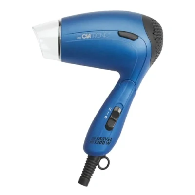 Abbildung von CLATRONIC Reisehaartrockner 1300 Watt Reiseföhn Haartrockner, 1300,00 W, Volumen Diffuser, Formdüse 360 drehbar, Klappgriff, Spannungsversorgung umschaltbar: 110/230 Volt