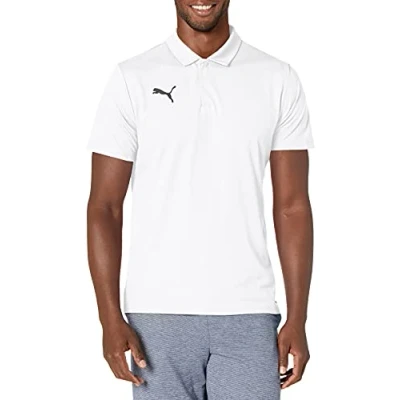 Abbildung von PUMA Herren Teamliga Sideline Polo Shirt, weiß / schwarz, XX Large