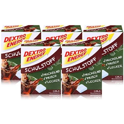 Abbildung von Dextro Energy Schulstoff Traubenzucker Cola Geschmack 50g (5er Pack)
