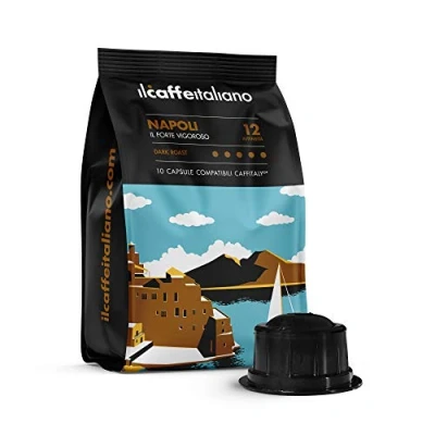 Abbildung von 100 Napoli Kaffee kapseln Caffitaly Kompatible Il Caffè Italian, 680 g (6,8g x 100)