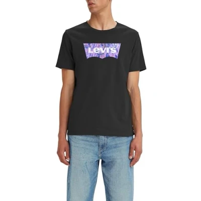 Abbildung von Levi&#039;s Graphic Crewneck TEE Tshirt print, Herren, Größe: XS, Watercolor