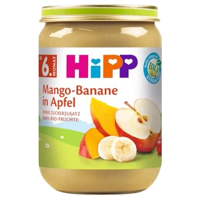 Abbildung von HiPP Früchte Mango Banane in Apfel, 6er Pack (6 x 190 g)