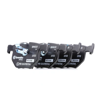 Abbildung von BREMBO P 06 033X Bremsbelagsatz für Verschleißwarnanzeiger vorbereitet ohne Zubehör BMW: 5 Touring, Limousine, 6 Coupe
