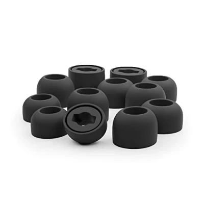 Abbildung von Okuli 12 x Silikon Ohrstöpsel Ohrhörer Gummi Tipps Für Samsung Galaxy Buds Pro 1 Kopfhörer in Schwarz