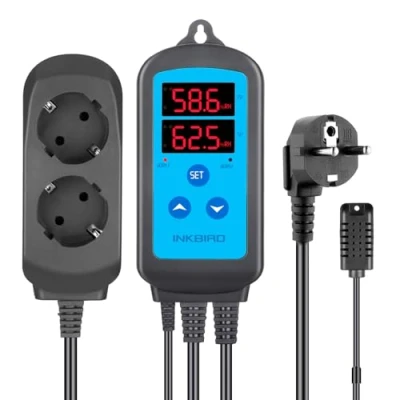 Abbildung von Inkbird IHC 200 Feuchtigkeitsregler 220V Play und Plug Hygrostat,Luftbefeuchter Luftentfeuchter für Pilz Gewächshaus Terrarium