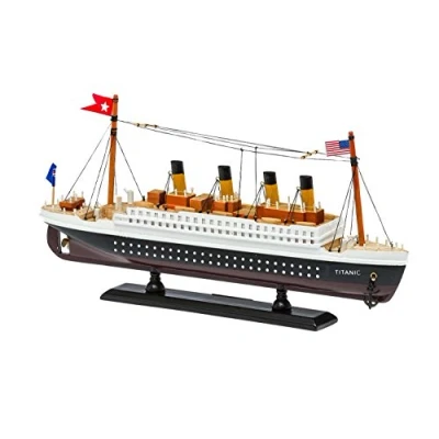 Abbildung von Aubaho Modellboot Modellschiff Titanic Modell Schiff Holz 35cm Maritime Dekoration kein