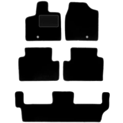 Abbildung von Wielganizator Automatte Passend für Lancia Voyager 7 Personen 2011 2016 Velours Autozubehör Praktische Fußmatte Auto 5 teilig schwarz