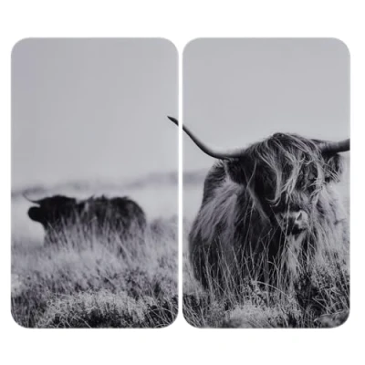Abbildung von WENKO Herd Abdeckplatte &quot;Highland Cattle&quot;, (Set, 2 tlg.), für alle Herdarten