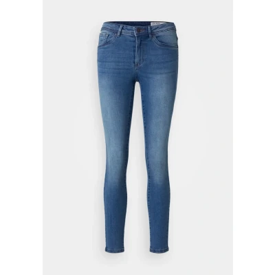 Abbildung von Vero Moda Petite Vmtanya Piping Jeans Skinny Fit, Damen, Größe: XSx28, Medium blue denim