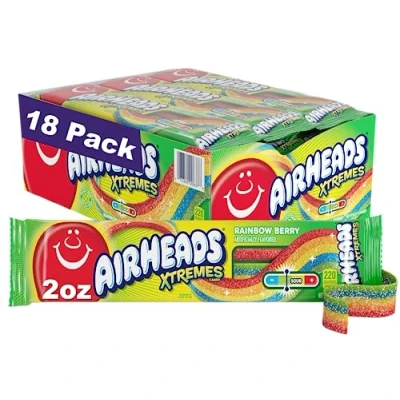Abbildung von Airheads Xtreme Sour Laces Rainbow 2OZ (57g)