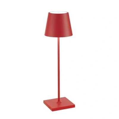 Abbildung von Zafferano LED Tischleuchte Poldina Pro Kabellose, Dimmbare Tischlampe aus Aluminium