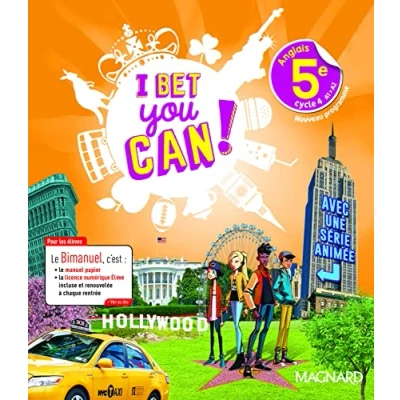 Abbildung von I Bet You Can! Anglais 5e (2018) manuel élève: Bimanuel Magnard : le papier + la licence numérique Elève incluse.