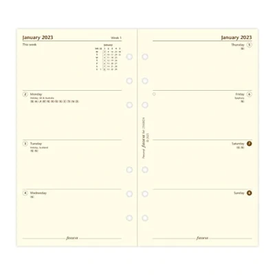 Abbildung von Filofax Personal 23 68424 Terminkalender 2023, 1 Woche auf 2 Seiten, Cotton Cream