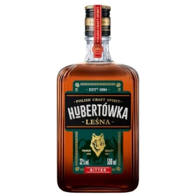 Abbildung von Toruńskie Wódki „Hubertowka Lesna Bitter“, Spirituose mit Kräutern aus Polen, 0,5 L, 32% Vol.