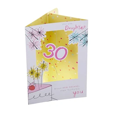 Abbildung von Hallmark 3D Karte zum 30. Geburtstag für Tochter