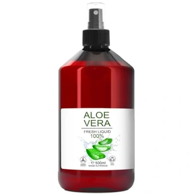 Abbildung von 100% Natürliche Aloe Vera, Flüssigkeit, Reine im SPRAY, Ohne Konservierungsstoffe, Keine Chemikalien, Verdickungsmittel, für die Haut und Haarpflege, Heimkosmetik 500 ml