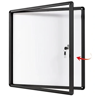 Abbildung von Swansea Schaukasten 6xA4 Innen Abschließbar, Magnetisch, Schwarzer Rahmen, für Büros, öffentliche Räume und Restaurants, 72x67cm