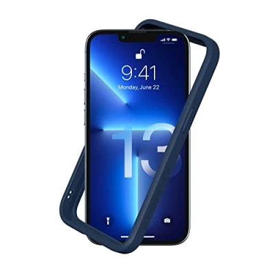 Abbildung von RhinoShield Bumper Case kompatibel mit [iPhone 13/13 Pro] CrashGuard NX Stoßdämpfende Schutzhülle im schlanken Design 3.5 Meter Fallschutz Marineblau