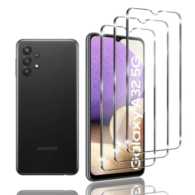 Abbildung von Zicurz 3 Stück Schutzglas für Samsung Galaxy A32 5G, Panzer Schutz Glas, Schutzfolie, HD Displayschutz, Blasenfrei, 5G