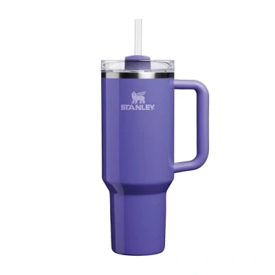 Abbildung von Stanley Quencher H2.0 FlowState Trinkflasche mit Strohhalm 1.2L Thermobecher Kühlt 11 Stunden 48 Eisgekühlt Spülmaschinenfest Thermosflasche BPA Frei Dahlia Shimmer