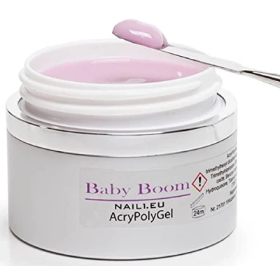 Abbildung von UV LED POLY Gel PROFILINE BabyBOOM 15ml Rosa milchig, Acryl Gel, Acrylgel, Aufbau Builder