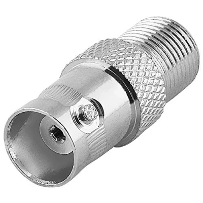 Abbildung von BestPlug Coaxial BNC Sat Adapter Verbindungsstück, Buchse Kupplung weiblich auf F weiblich, Metallausführung