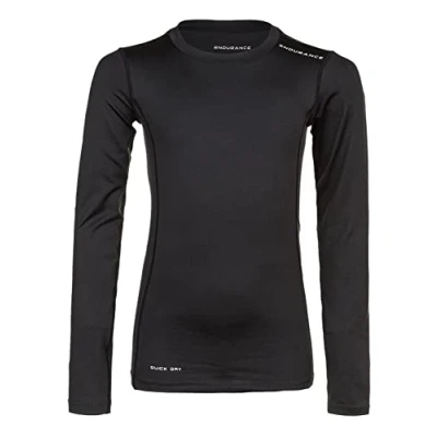Abbildung von Endurance Power JR. Langarmshirt für Kinder, Größe: 128, Black