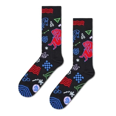 Abbildung von Happy Socks Unisex Constellation Virgo Socken, Schwarz, 42 46