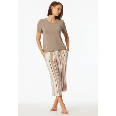 Abbildung von Schiesser Damen Schlafhose 3/4 lang Mix + Relax Pyjamaunterteil, Multicolor 5_181193, 36