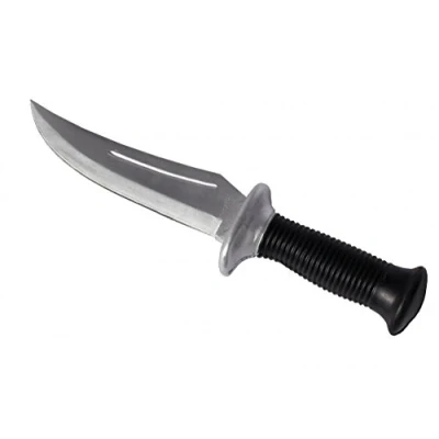 Abbildung von BAY Sports Allzweckmesser Rambo Gummimesser flexibel für Krav Maga Selbstverteidigung Sport SV, leicht biegsames Gummi Messer Trainingsmesser Gummidolch Übungsmesser