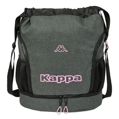 Abbildung von KAPPA Silver Pink Rucksack, ideal für Kinder verschiedener Altersgruppen, bequem und vielseitig, Qualität Widerstandsfähigkeit, 34 x 15 43 cm, Grau meliert, melange, Estándar, Casual