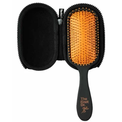 Abbildung von The Knot Dr. Bürste Wet Hybrid Detangler with Hardcase Tangerine 1St