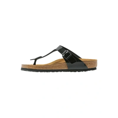 Abbildung von BIRKENSTOCK Gizeh, Damen Pantolette, schwarz(schwarz), Gr. 35