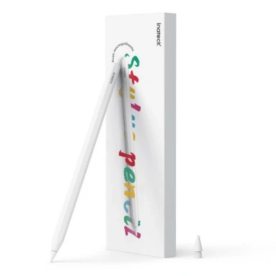 Abbildung von Inateck Eingabestift Stylus Pen für iPad 2018 2024, Handballenabweisung,5 Min Schnellladung Auswechselbare Stiftspitze*1
