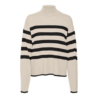 Abbildung von Vero Moda Curve Vmchappiness Strickpullover, Damen, Größe: 46/48, Birch/black