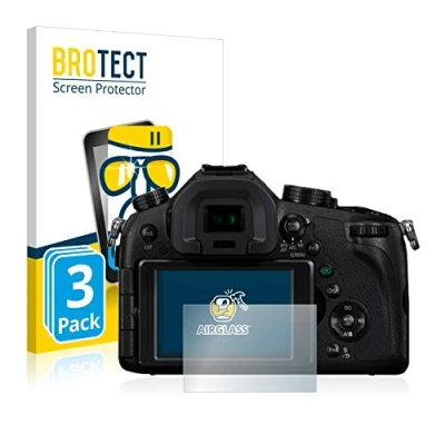 Abbildung von BROTECT Schutzglas für Panasonic Lumix DMC FZ1000 (3 Stück) Schutzfolie Panzer Folie Glas [Extrem Kratzfest 9H, Anti Fingerprint, Ultra Transparent]