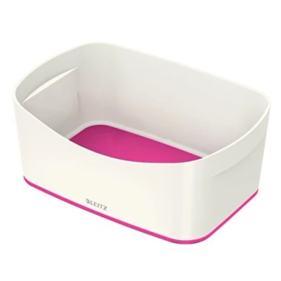 Abbildung von Leitz MyBox, Aufbewahrungsschale, Blickdicht, Weiß/Pink Metallic, Kunststoff, 52574023