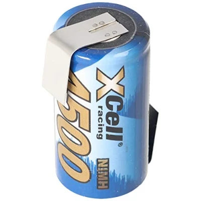 Abbildung von XCell 4500mAh Sub C Ni MH Akku mit Lötfahne Z Form