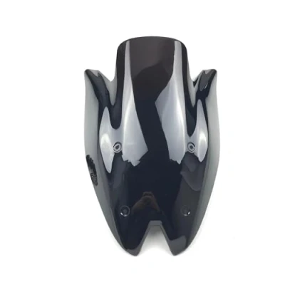 Abbildung von Moto Windschild Für Kawasaki Z1000 2010 2011 2012 2013 2014 Windschutzscheibe Windschutz Double Bubble Schwarz Motorrad(1)
