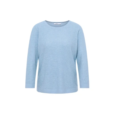 Abbildung von Cecil Rundhals Strickpullover, Damen, Größe: XXL, Blau
