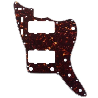 Abbildung von Musiclily Pro 13 Löcher 65 60s Vintage Style Pickguard Gitarren Schlagbrett für Fender American Jazzmaster,4 lagig Tortoise Shell