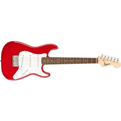 Abbildung von Fender Squier Mini Stratocaster, E Gitarre, Dakota Rot, Ideal für Anfänger