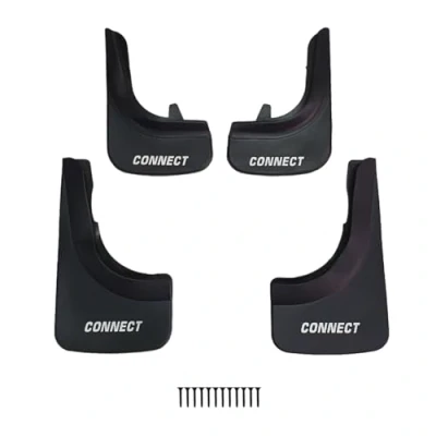 Abbildung von RE&amp;AR Tuning Kompatibel mit Ford Connect 2002 2024 Auto Kotflügel Vorne Hinten Satz 4 Stück Schwarz