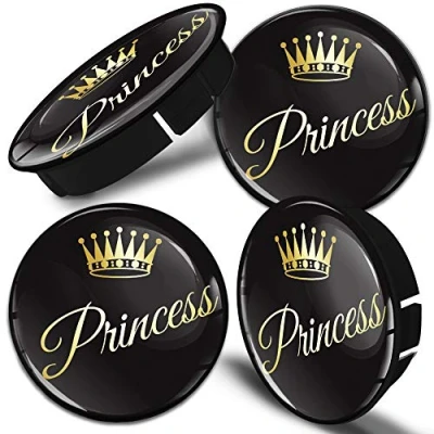 Abbildung von SkinoEu® 4 x 60mm Silikon Nabenkappen Kappen Princess Felgendeckel Radkappen Radnabendeckel Nabendeckel Auto Tuning C 51