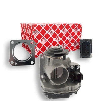 Abbildung von FEBI BILSTEIN 104108 Drosselklappe elektrisch mit Dichtung VOLKSWAGEN: Lupo / 3L, Polo III Schrägheck