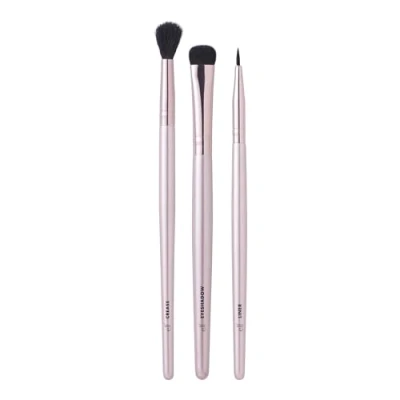 Abbildung von e.l.f. No Budge Brush Trio, Lidschattenpinsel zum Auftragen &amp; Verblenden, geeignet für Creme Lidschatten, aus synthetischen Borsten, vegan tierversuchsfrei