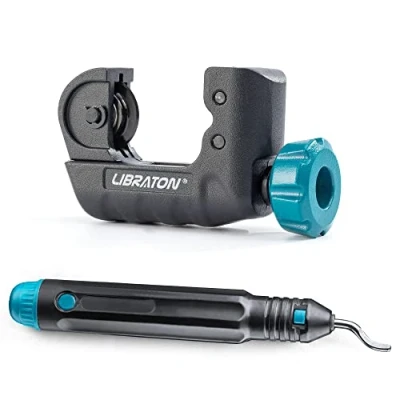 Abbildung von Libratone Mini Rohrschneider 4 28mm, Kupferrohrschneider, für Kupferrohre, Schneiden von Dünner Edelstahl Stahl Kupferrohr PVC Aluminium edelstahlrohr