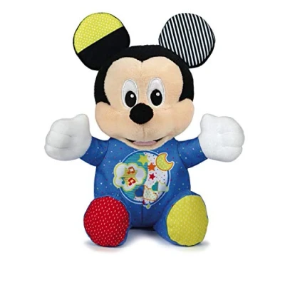 Abbildung von Clementoni 17206 Disney Baby Mickey Leucht Plüsch, Kuscheltier für Kleinkinder &amp; Säuglinge, Stofftier mit Licht und Musik, Einschlafhilfe Kinder