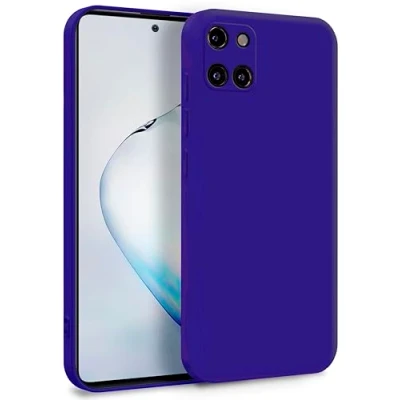 Abbildung von MyGadget Hülle für Samsung Galaxy Note 10 Lite Zweilagige Handyhülle mit Kameraschutz Cover Innenfutter &amp; Silikon außen Dunkel Lila